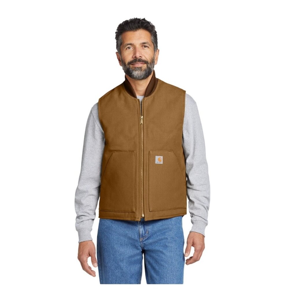 Carhartt Relaxed Fit Firm Duck Insulated Rib Collar Vest